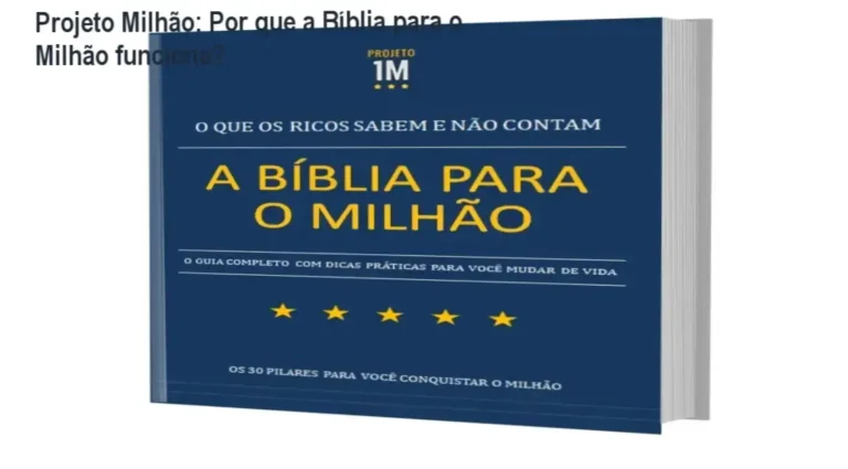Capa do e‑book 'A Bíblia para o Milhão' do Projeto Milhão mostrando caminhos para prosperar