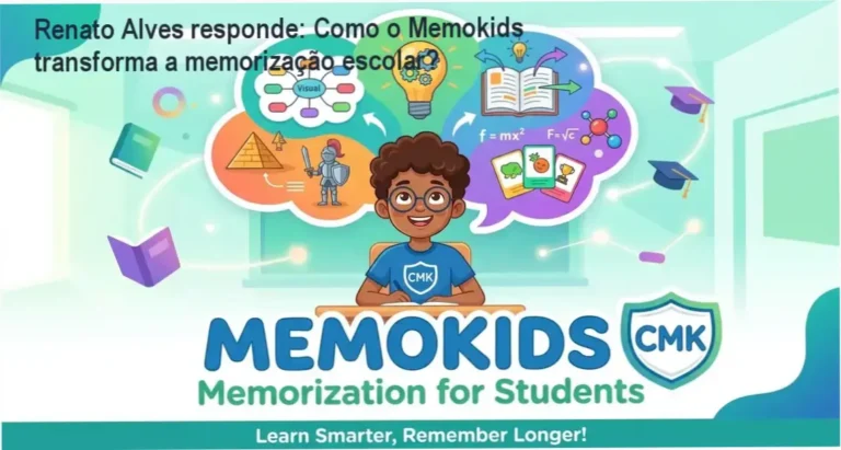 Renato Alves apresentando o Curso Memokids para melhorar a memória escolar