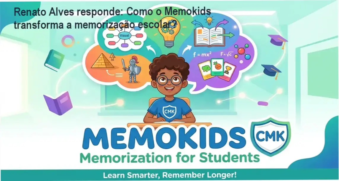 Renato Alves apresentando o Curso Memokids para melhorar a memória escolar