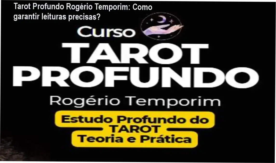 Rogério Temporim apresenta o Tarot Profundo em aula prática de arcanologia