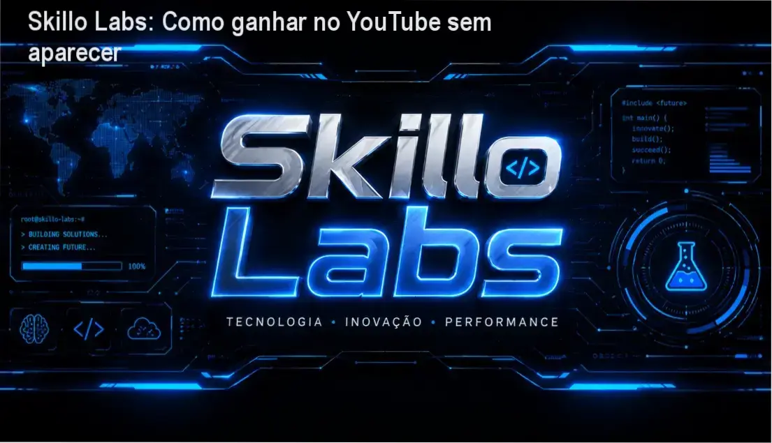 Página do curso Skillo Labs mostrando método de canais dark no YouTube