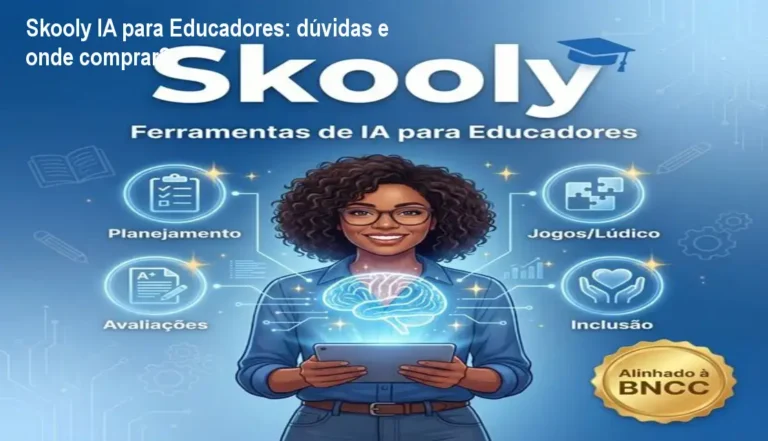 Captura da plataforma Skooly IA para Educadores mostrando geração de plano de aula