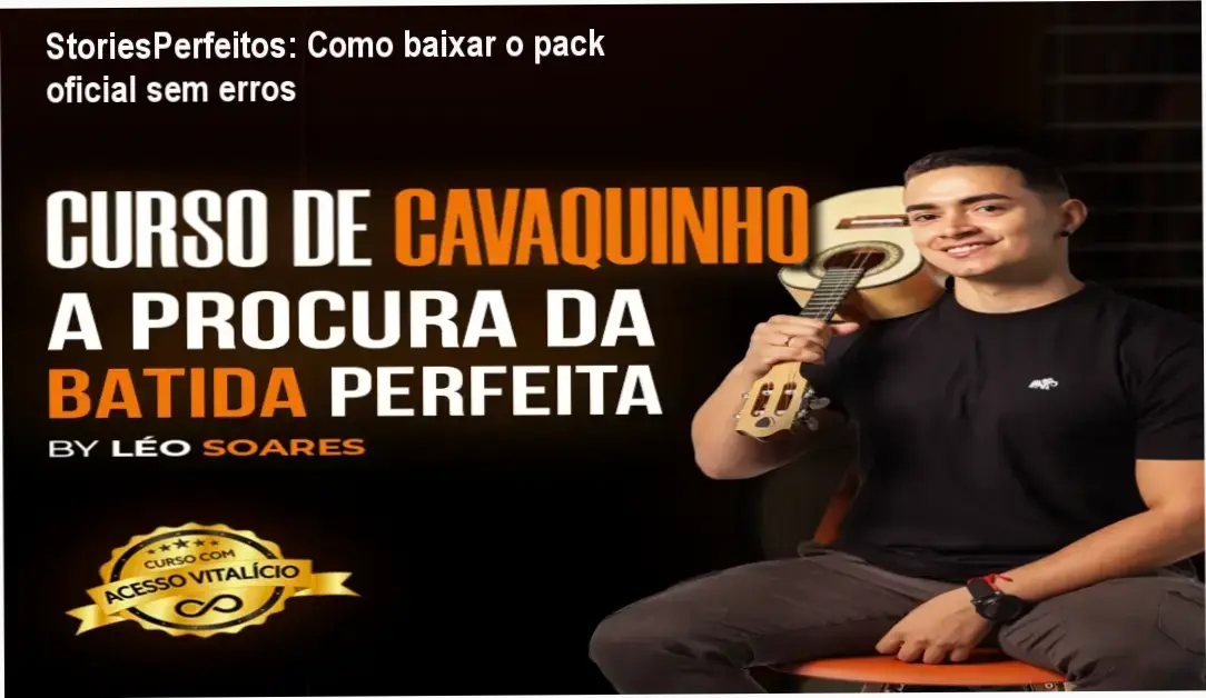 Captura da página de download oficial do StoriesPerfeitos via Hotmart
