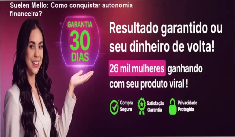 Suelen Mello apresentando o curso Creator Digital, foco em autonomia financeira para mulheres
