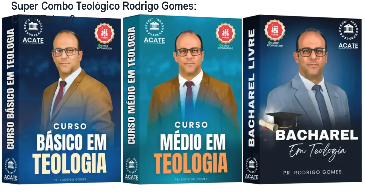 Tela mostrando o Super Combo Teológico de Rodrigo Gomes com selo CGADB