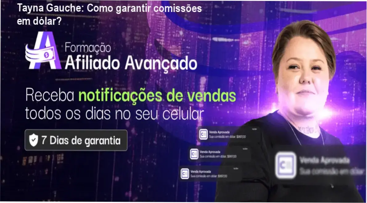 Imagem do curso Formação Afiliado Avançado + Kit Fast Dólar de Tayna Gauche