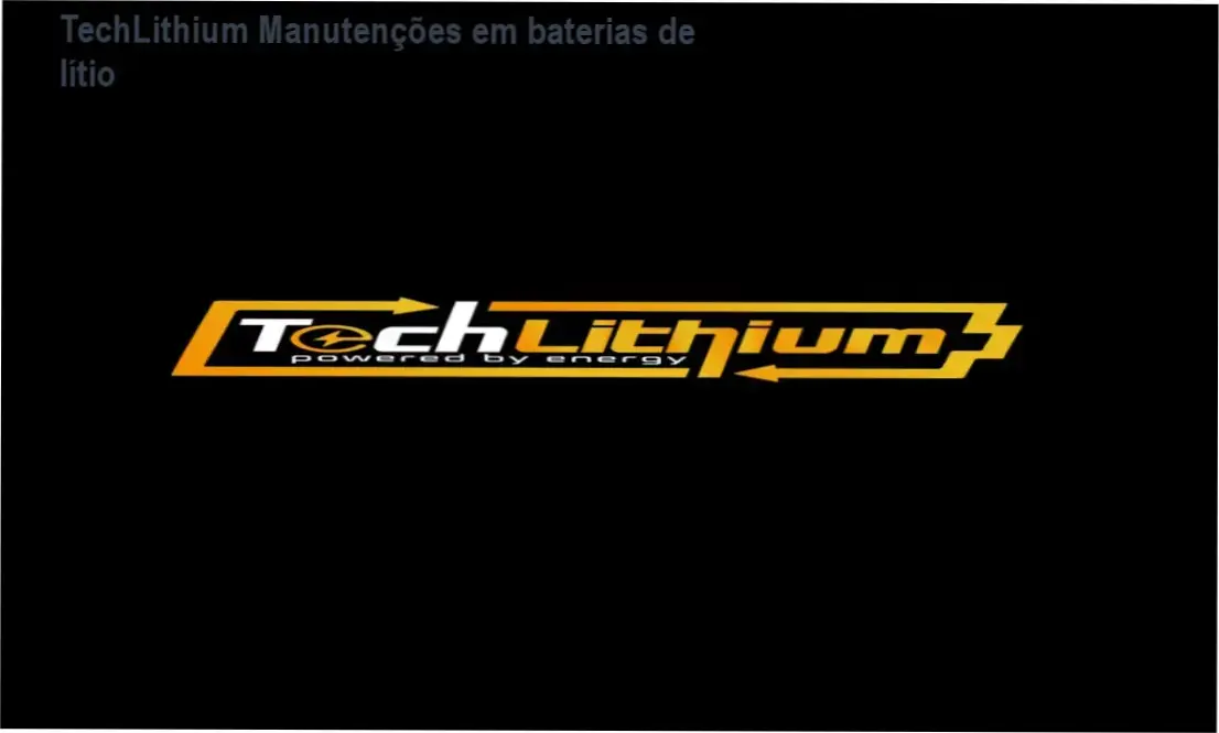 TechLithium Manutenções em baterias de lítio CURSOSS