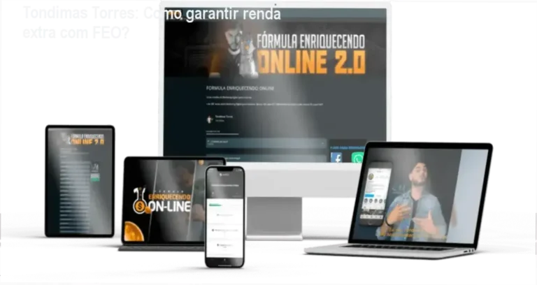 Tondimas Torres apresentando o curso Fórmula Enriquecendo Online VIIP para iniciantes