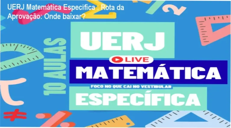 Captura de tela do acesso ao curso UERJ Matemática Específica – Rota da Aprovação