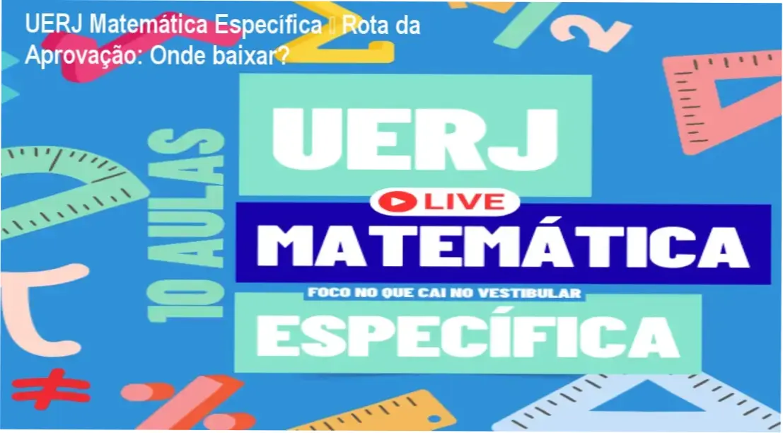 Captura de tela do acesso ao curso UERJ Matemática Específica – Rota da Aprovação