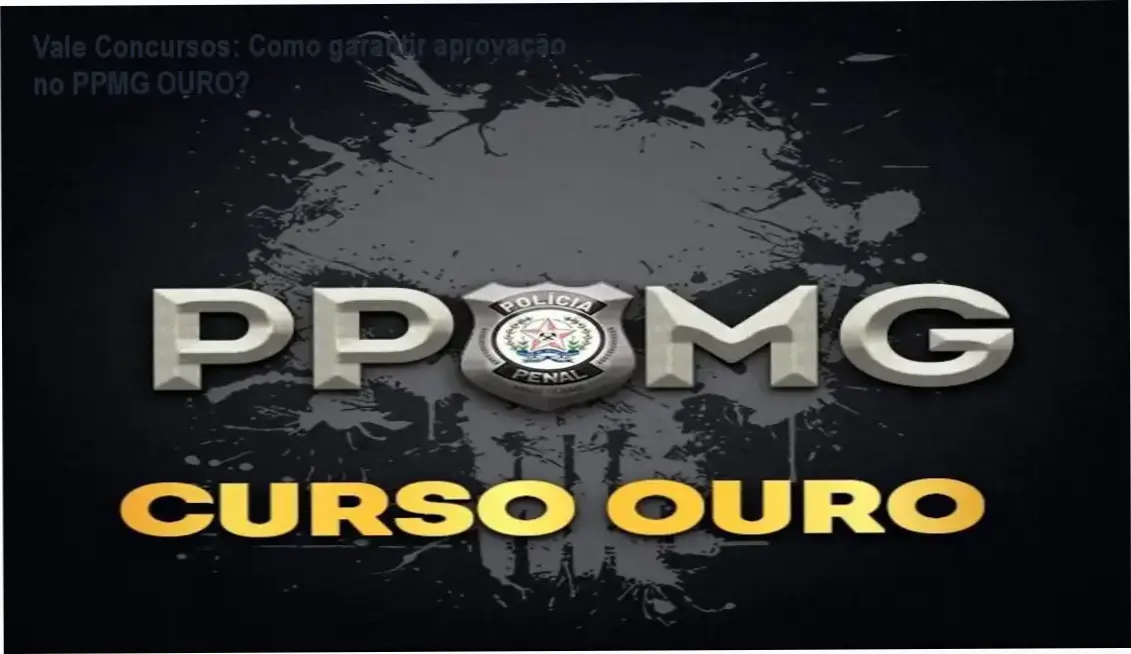 Imagem do curso PPMG OURO da Vale Concursos com aulas de 30 minutos focadas na aprovação