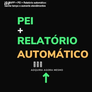 VB-MAPP + PEI + Relatório automático: Ganhe tempo e aumente atendimentos
