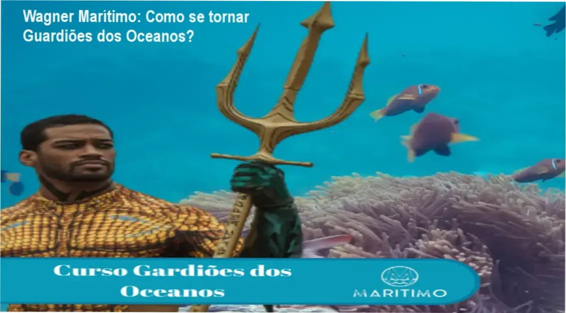 Instrutor da Wagner Marítimo consultoria apresentando o curso Guardiões dos Oceanos