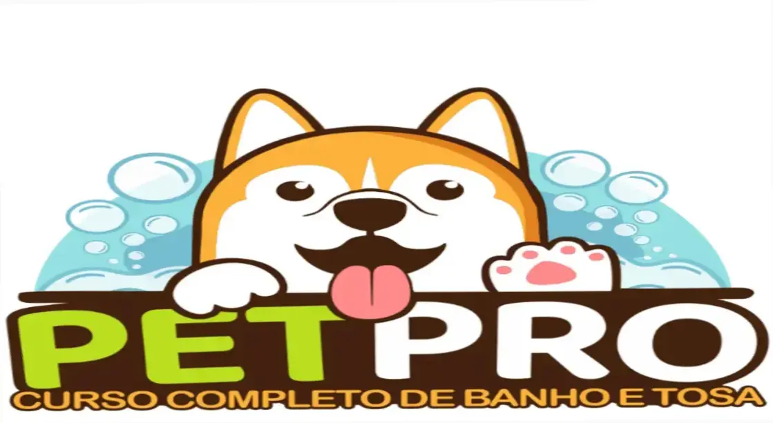Imagem promocional do Curso de Banho e Tosa PET PRO da WebHoje mostrando técnicas de grooming