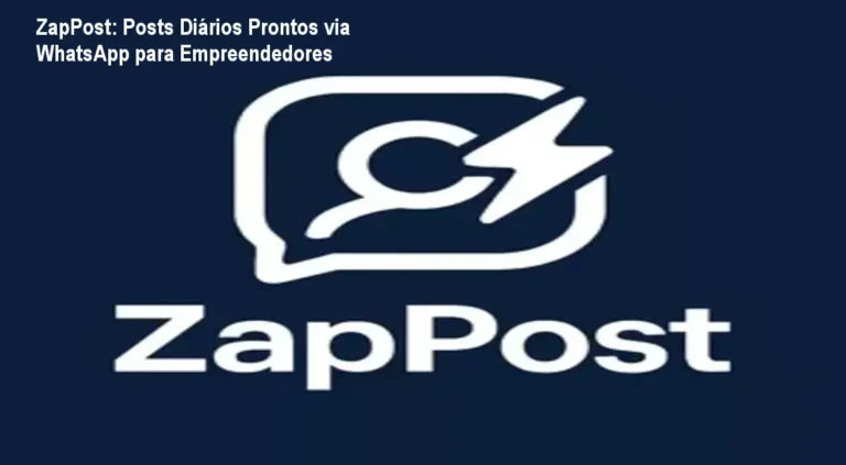 Tela de WhatsApp exibindo post diário criado pelo ZapPost para redes sociais