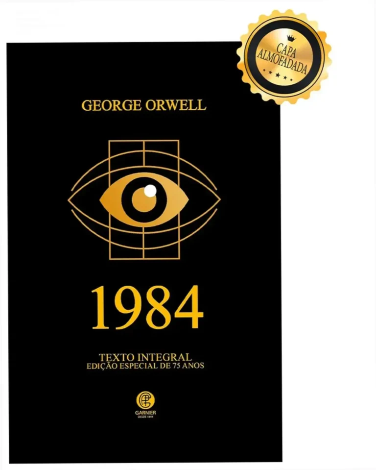 Edicao Luxo Almofadada de 1984 com detalhes em hot-stamping e marcador de fitilho porclose