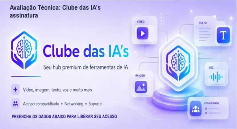 Guia explicativo sobre o produto digital Clube das IA's assinatura