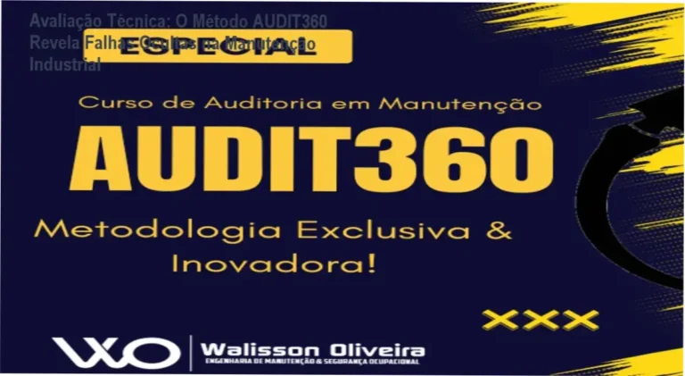 Auditoria de Manutenção – Método AUDIT360: análise detalhada do funcionamento e bastidores do curso