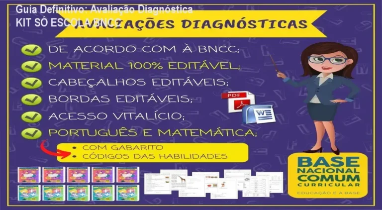 KIT SÓ ESCOLA com capa personalizada e gabarito detalhado para professores