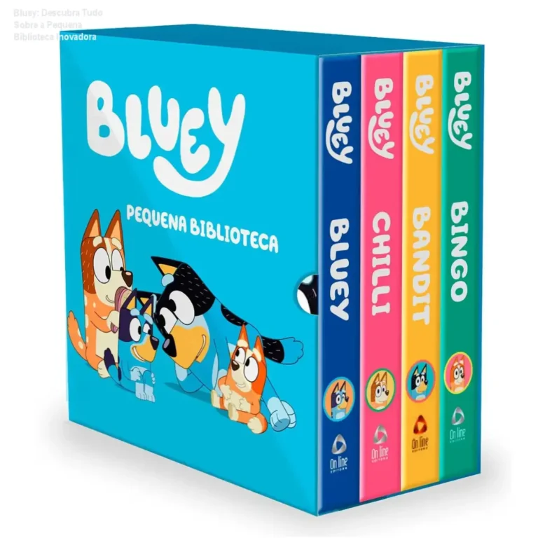 Pequena Biblioteca da Bluey por dentro