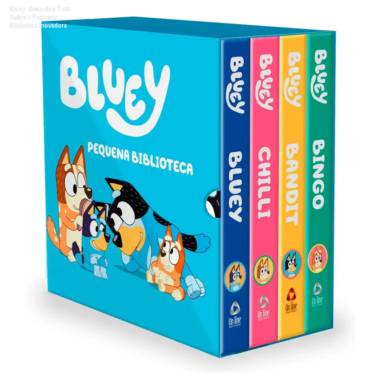 Pequena Biblioteca da Bluey por dentro