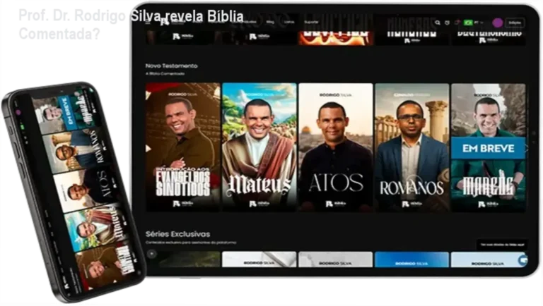Bíblia Comentada Rodrigo Silva bastidores da plataforma com IA