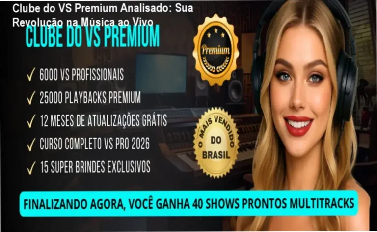 Clube do VS Premium - Visualização da plataforma com arquivos de áudio abertos e interface de Reaper