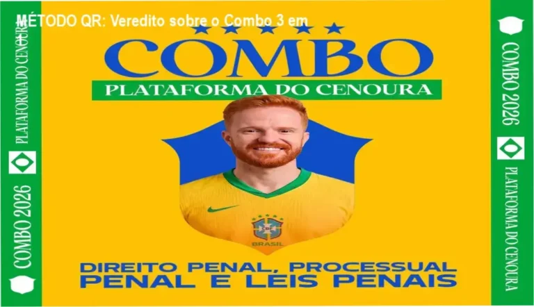 COMBO 3 EM 1 (PENAL, PROCESSO PENAL e LEIS PENAIS) da MÉTODO QR – bastidores de material interativo com QR Code
