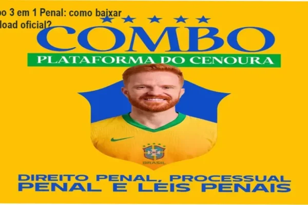 Imagem ilustrativa mostrando o acesso ao material oficial do Combo 3 em 1 Penal com QR Code