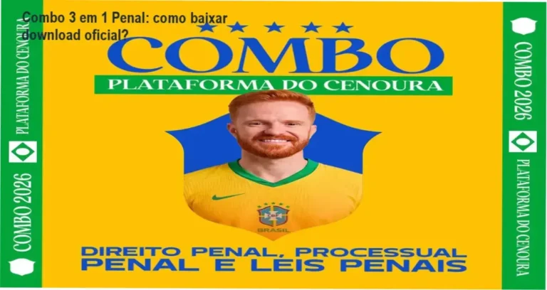 Imagem ilustrativa mostrando o acesso ao material oficial do Combo 3 em 1 Penal com QR Code