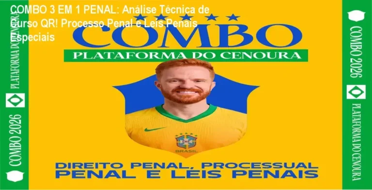 COMBO 3 EM 1 PENAL MÉTODO QR: Bastidores da tecnologia QR Code nos livros interativos com videos explicativos de questões jurídicas