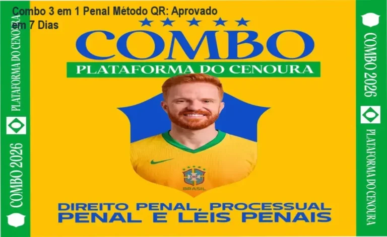 Combo 3 em 1 Penal pelo Método QR - Tecnologia QR Code em ação