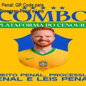 Combo 3 em 1 Penal: QR Code para Direito Penal, Processo Penal e Leis Especiais
