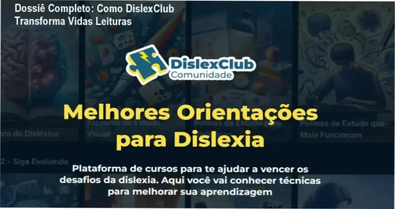 Equipe DislexClub apresentando técnicas práticas de estudo personalizadas para crianças disléxicas