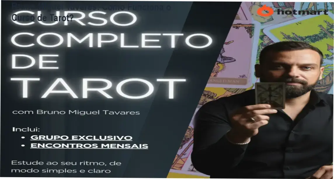 Curso Completo de Tarot Bruno Miguel Tavares bastidores e funcionamento interno