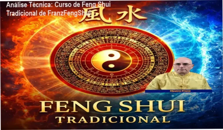 Aulas práticas do Curso de Feng Shui Tradicional de FranzFengShui demonstrando cálculos com bússola Lo Pan e análise de mapas espaciais