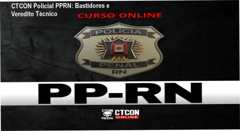 Curso CTCON Policial PPRN bastidores funcionamento visão interna