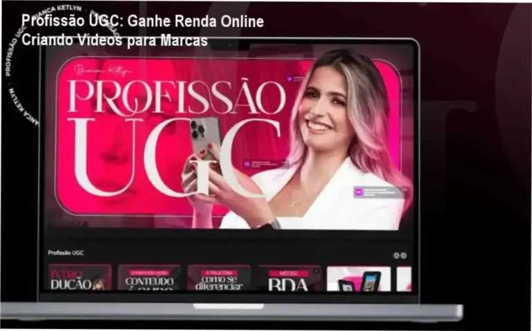 Descrição do curso Profissão UGC com Bianca Bottrel, deixando claro que é voltado para produção de vídeos UGC para marcas