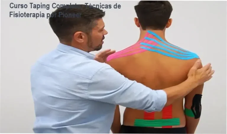 Curso Taping Completo por Jonas Franzolin Soares: técnicas práticas de fisioterapia mostrando aplicações clínicas