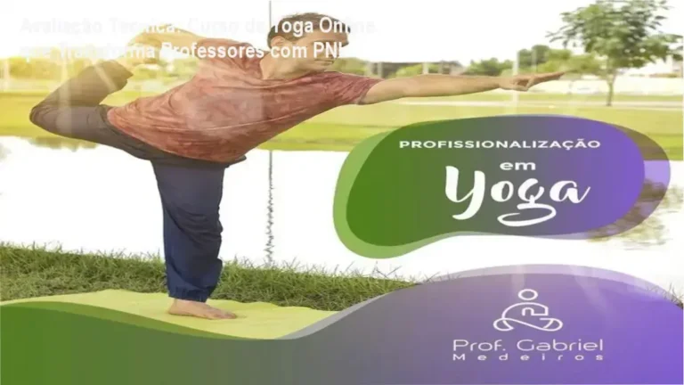 Aluno praticando yoga com instrução remota do autor, utilizando técnicas combinadas de PNL e Asanas