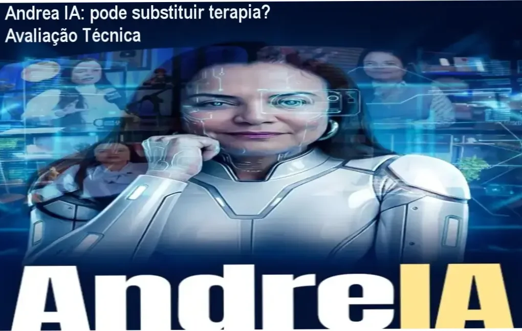 Tela do aplicativo Andrea IA mostrando conversa de suporte emocional