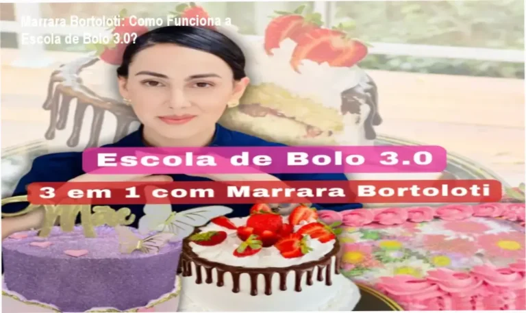 Escola de Bolo 3.0 Marrara Bortoloti bastidores e funcionamento interno do curso