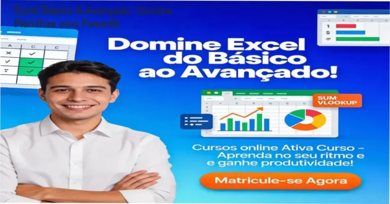 Curso de Excel Avançado com PowerBI na plataforma Ativa Curso