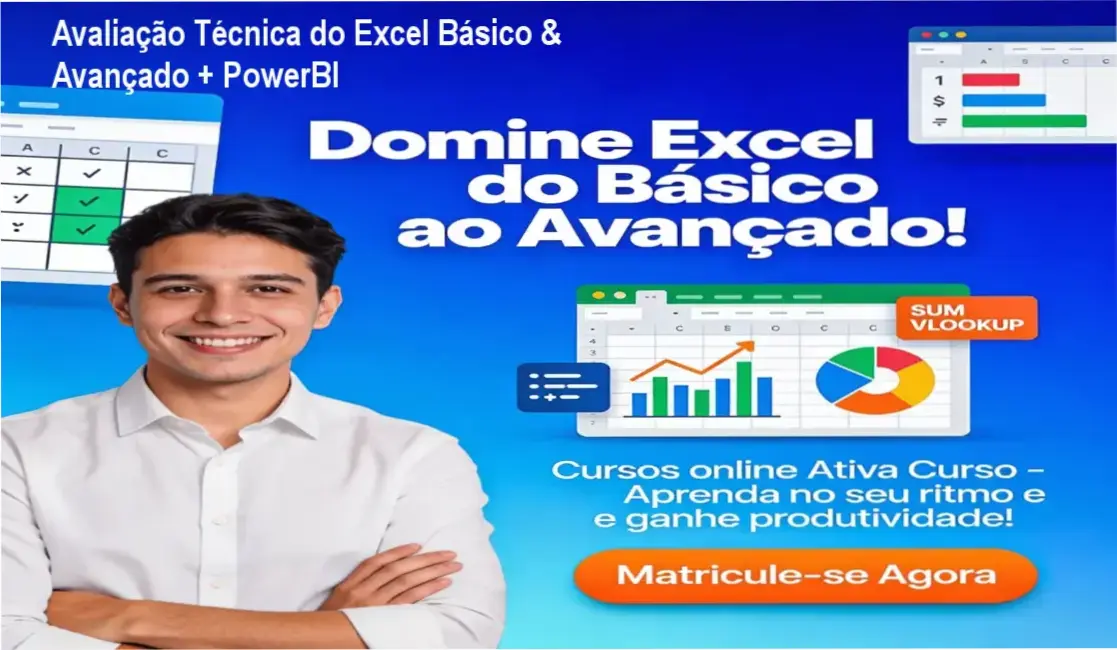 Excel Básico & Avançado + PowerBI: Análise detalhada do curso e materiais internos