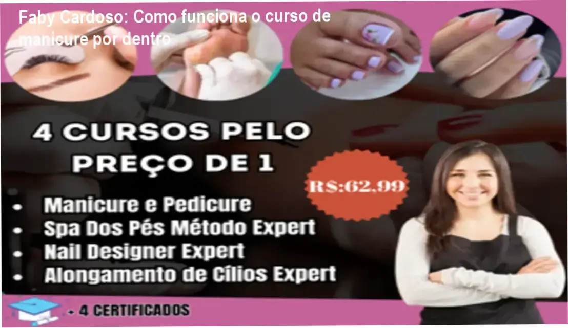 Faby Cardoso curso de manicure por dentro mostrando bastidores e funcionamento das aulas