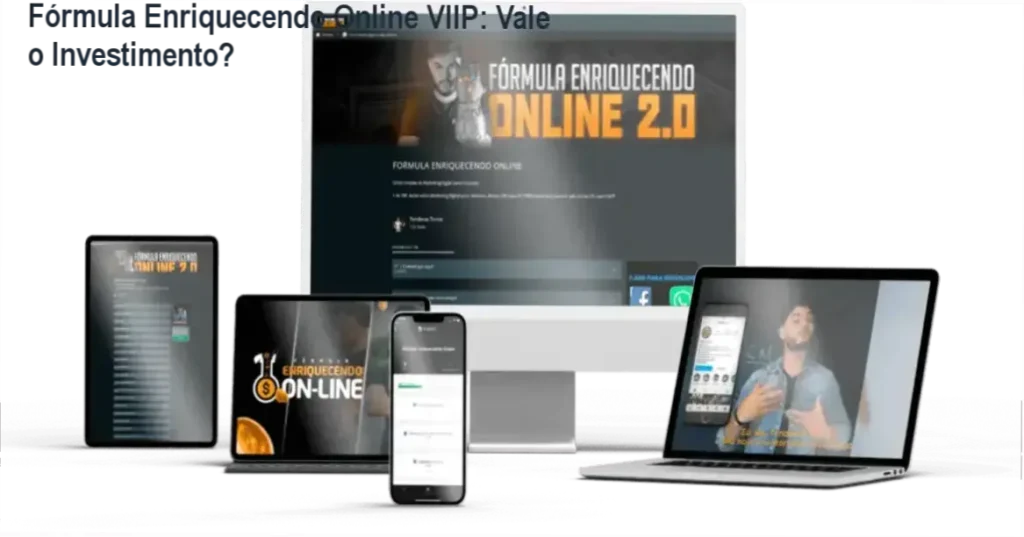 Fórmula Enriquecendo Online VIIP – resultados de vendas via WhatsApp e mentoria ao vivo