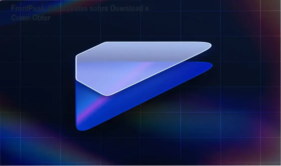 Imagem do FrontPush 4.0 com destaque para interface moderna e conteúdo técnico.
