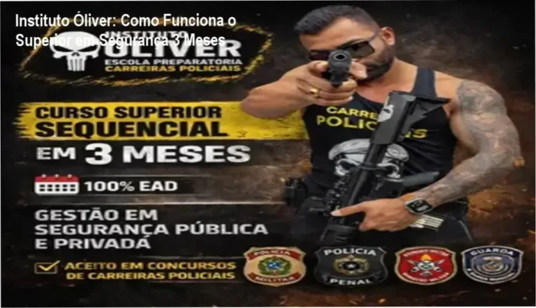 Instituto Óliver Superior Sequencial Segurança por dentro funcionamento EAD