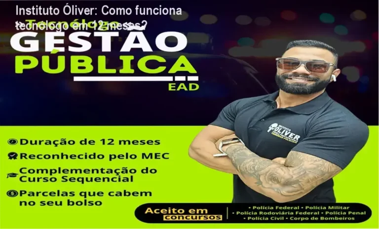 Instituto Óliver tecnólogo Gestão Pública bastidores e funcionamento interno