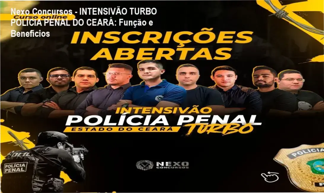 INTENSIVÃO TURBO POLÍCIA PENAL DO CEARÁ Funcionamento interno e experiência do usuário